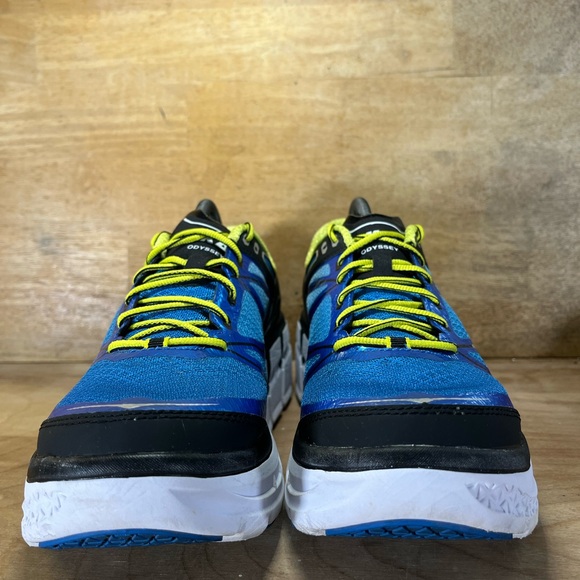Hoka One One Odyssey COLORFUL Mens Size 9 Running Shoes Sneakers Blue Silver - Picture 2 of 12
